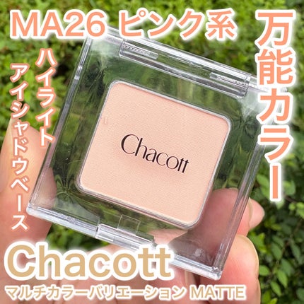 マルチカラーバリエーション マット/チャコット・コスメティクス/単色アイシャドウを使ったクチコミ(1枚目)