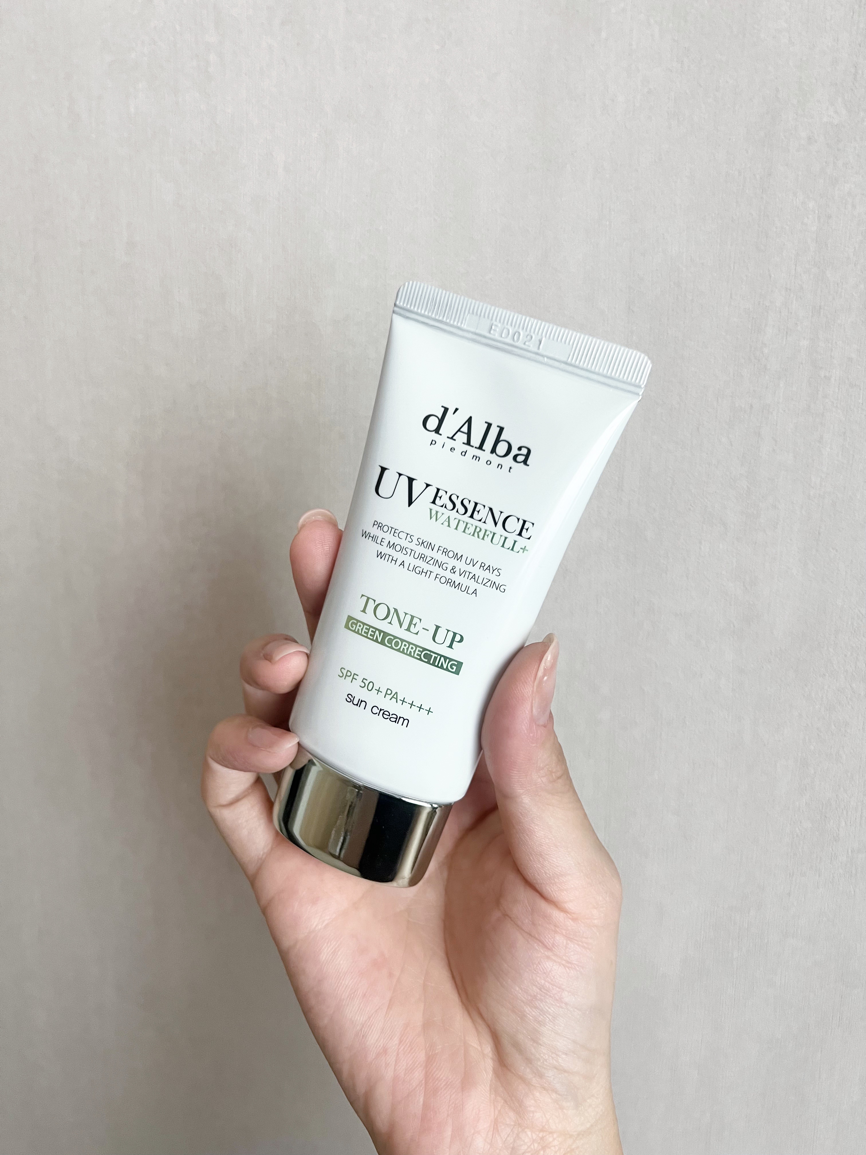 クリーンティーツリーリポソームトーンアップサンクリーム（グリーン）/ダルバ/日焼け止めクリームを使ったクチコミ（1枚目）