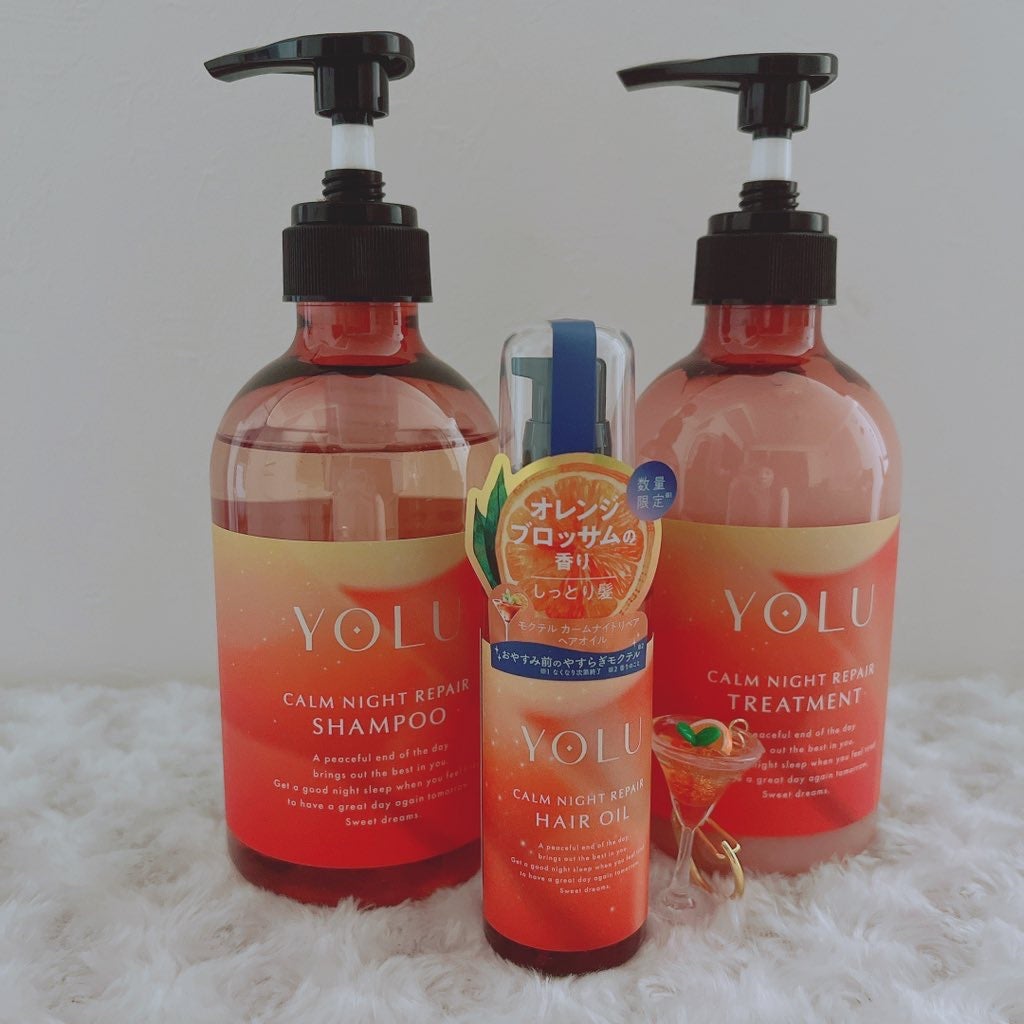 ヨル モクテル カームナイトリペアシャンプー/トリートメント/YOLU/市販シャンプーを使ったクチコミ(1枚目)