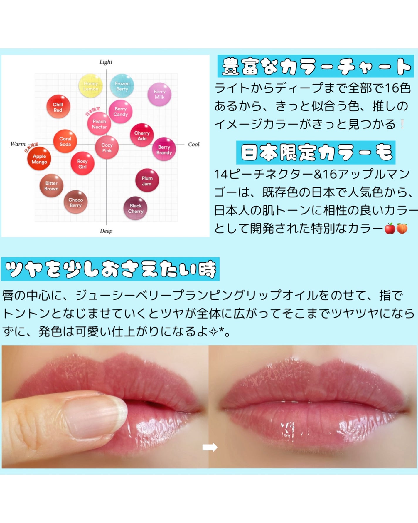 ジューシーベリープランピングリップオイル/TOCOBO/リップグロスを使ったクチコミ(7枚目)