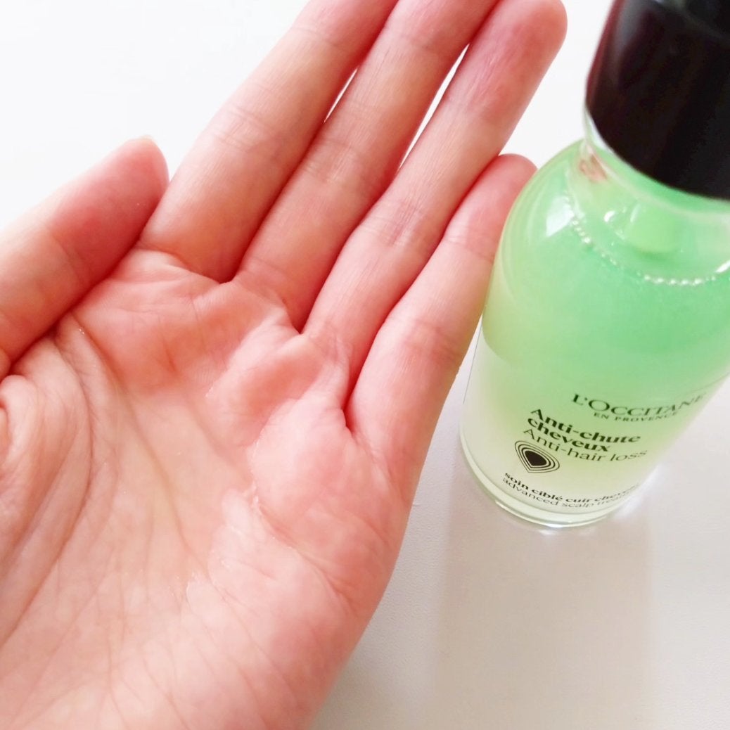 薬用 メディカル アンチヘアロスセラム/L'OCCITANE/頭皮ローションを使ったクチコミ(5枚目)