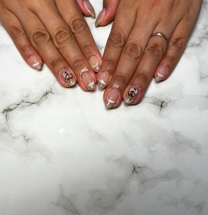 #ネイル,#ニュアンスネイル,#ジェルネイル,#ギャルネイル,#ネイル,#城陽ネイルのネイルデザイン