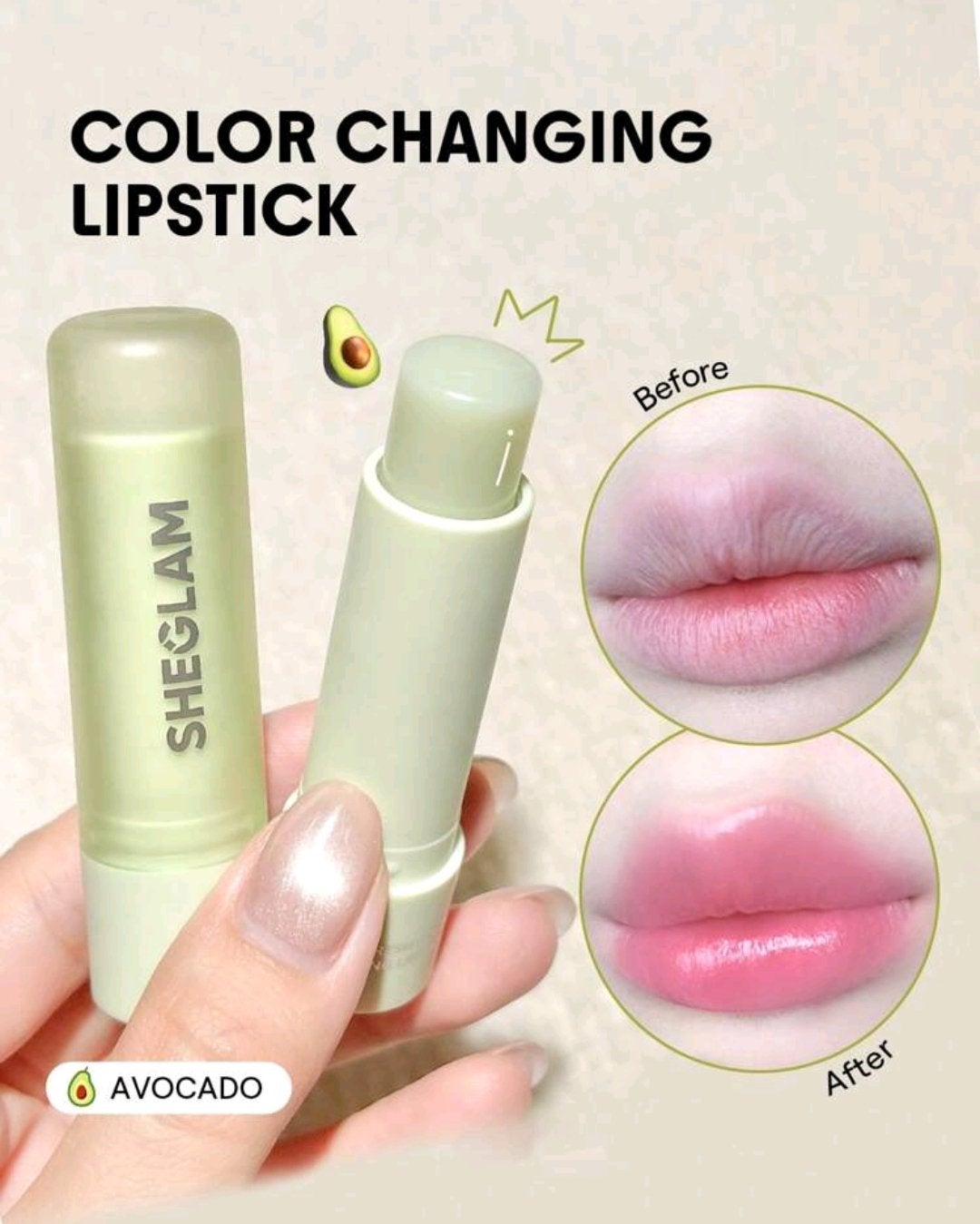 Pout Phresh カラーチェンジングリップスティック/SHEGLAM/リップクリームを使ったクチコミ(2枚目)