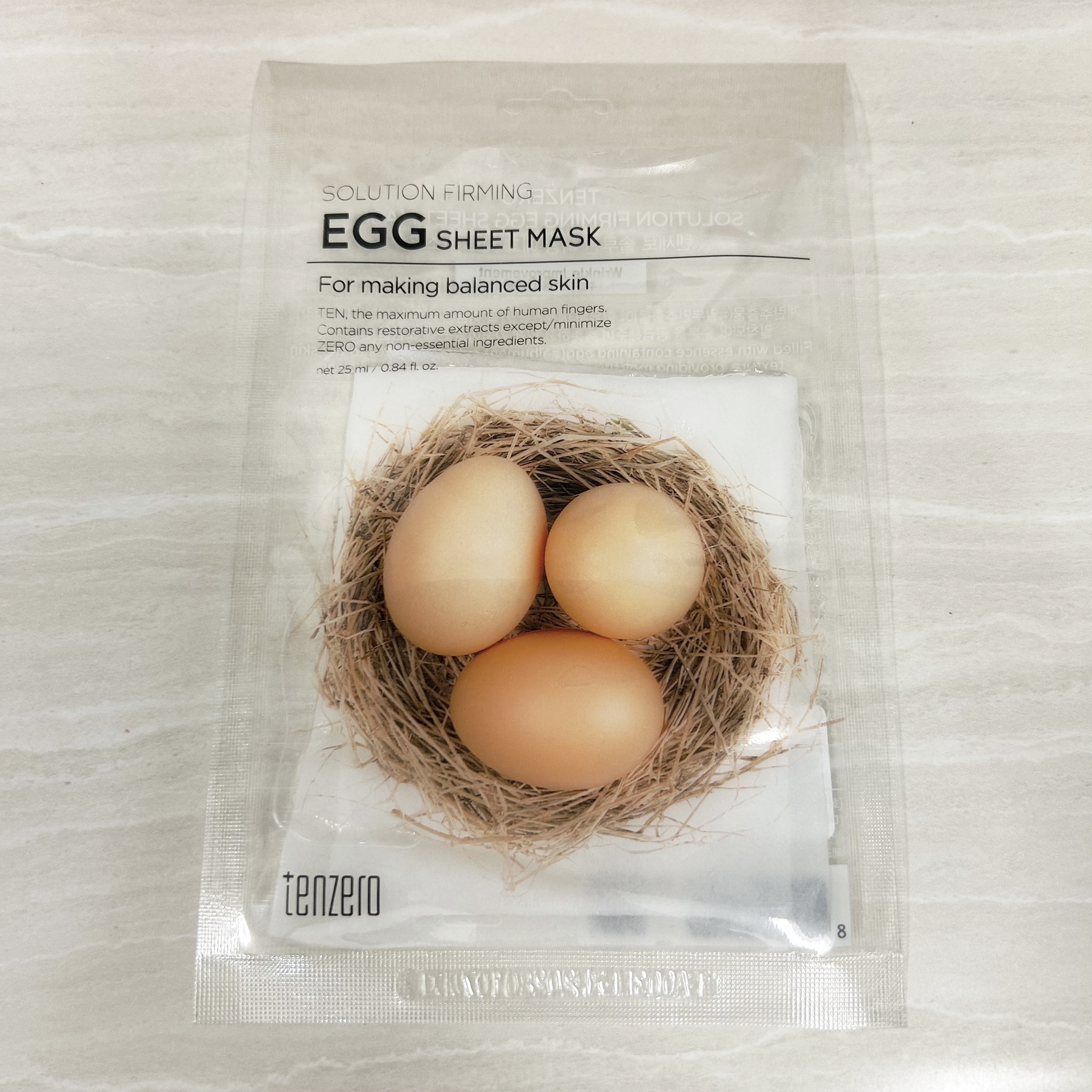 試してみた】ソリューションファーミングエッグシートマスク tenzeroの
