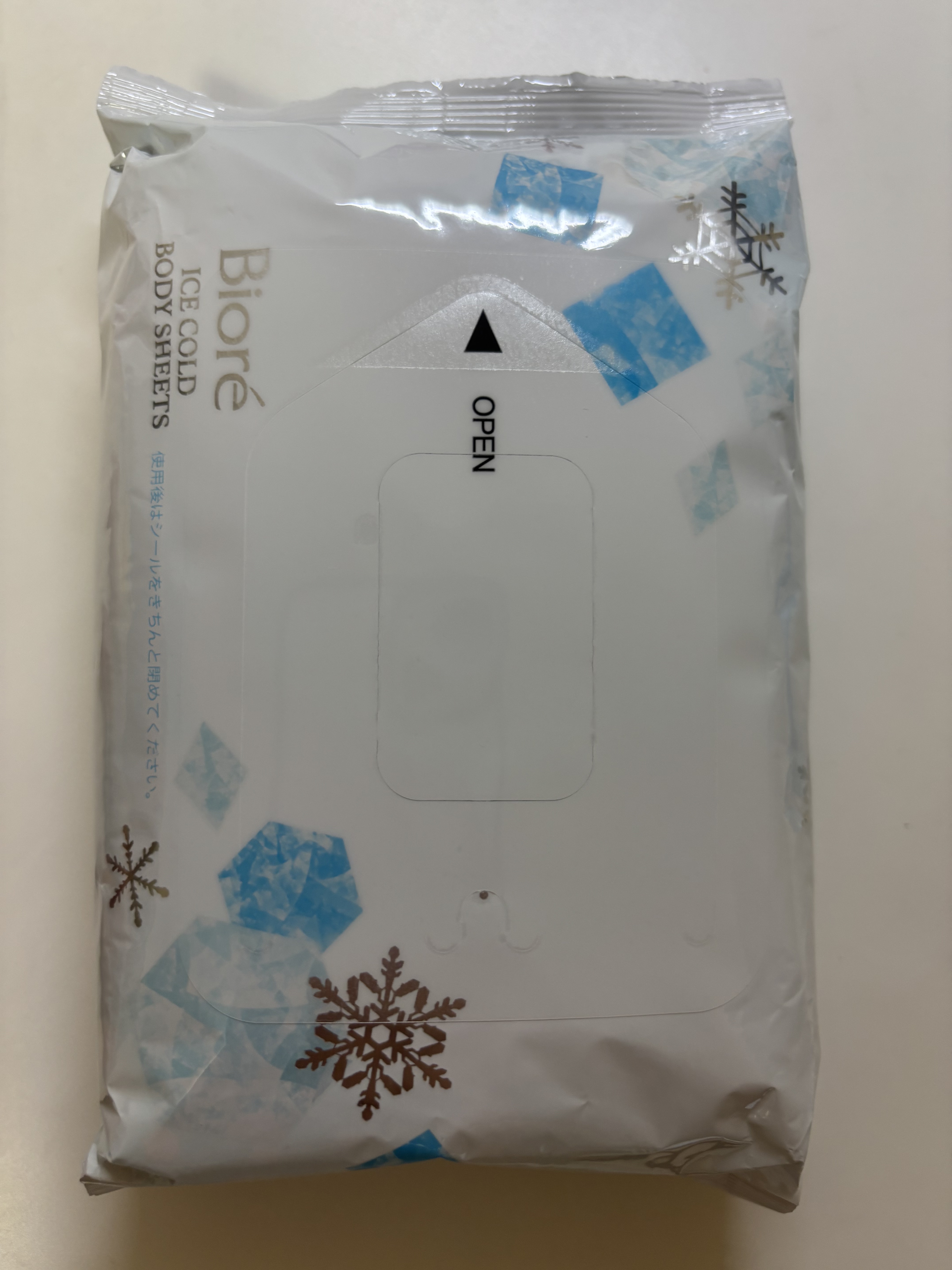 冷シート 無香性/ビオレ/ボディシートを使ったクチコミ（1枚目）