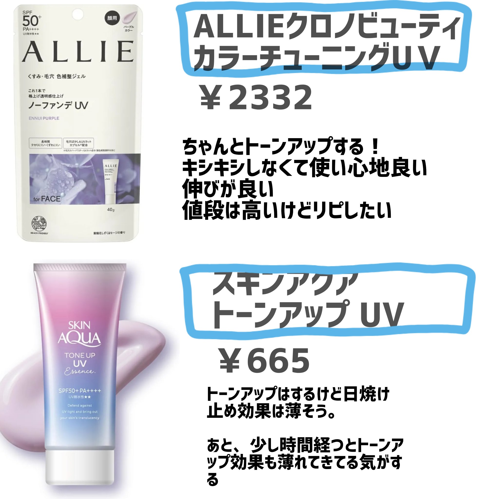 スキンアクア トーンアップUVエッセンス/スキンアクア/日焼け止めクリームを使ったクチコミ（3枚目）