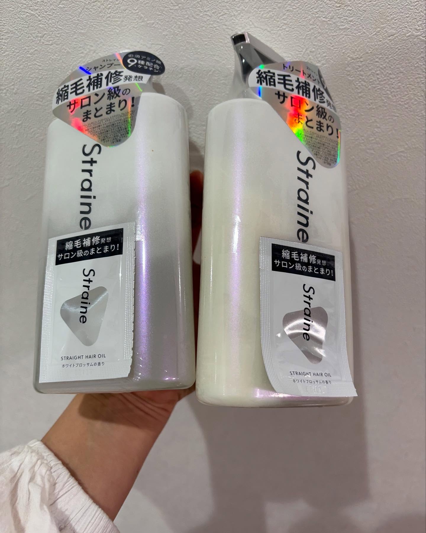 ストレートシャンプー/ストレートトリートメント ホワイトブロッサムの香り/Straine/市販シャンプーを使ったクチコミ（1枚目）