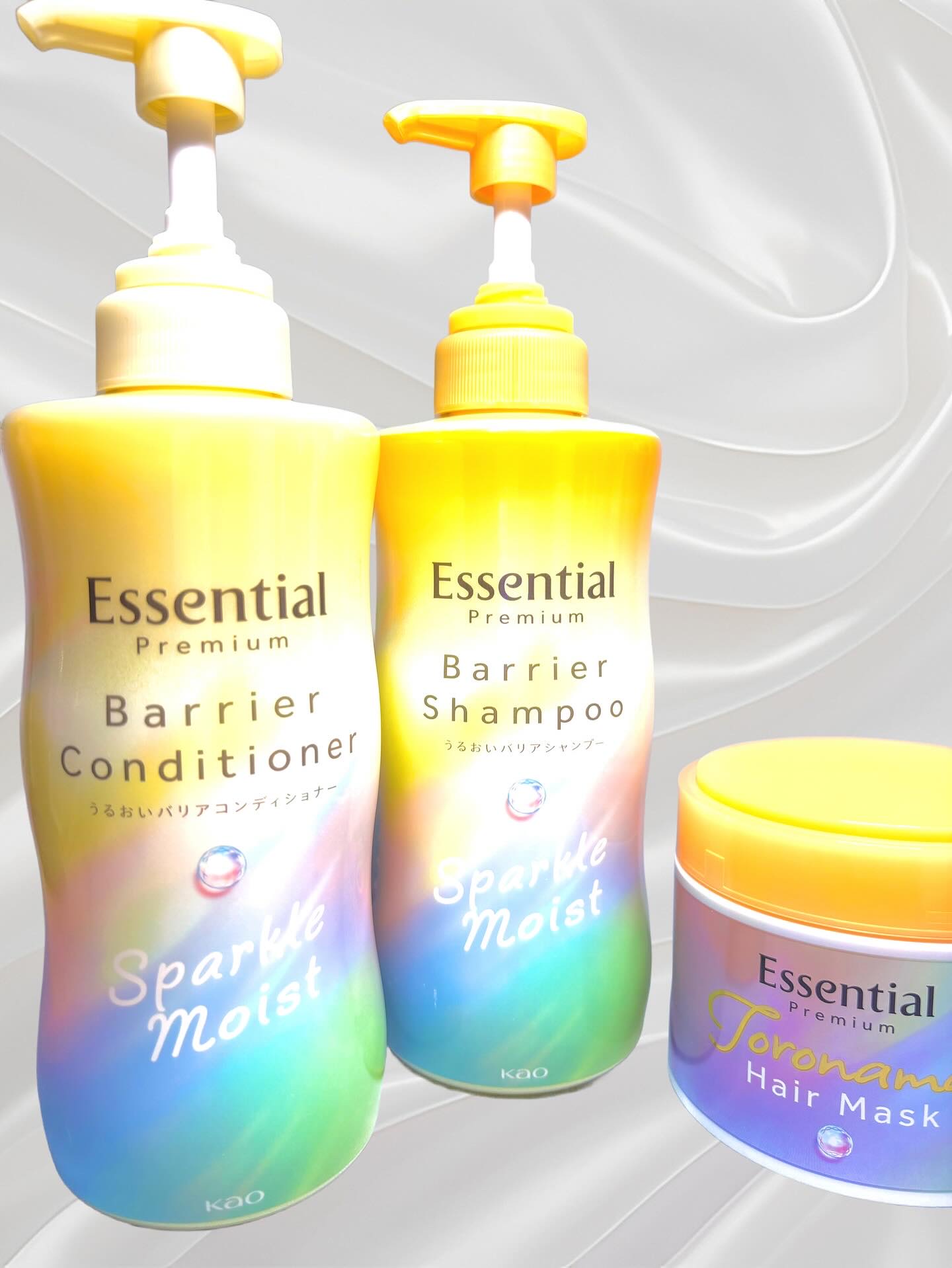 エッセンシャルプレミアム バリアシャンプー・コンディショナー スパークルモイスト/エッセンシャル/市販シャンプーを使ったクチコミ（1枚目）