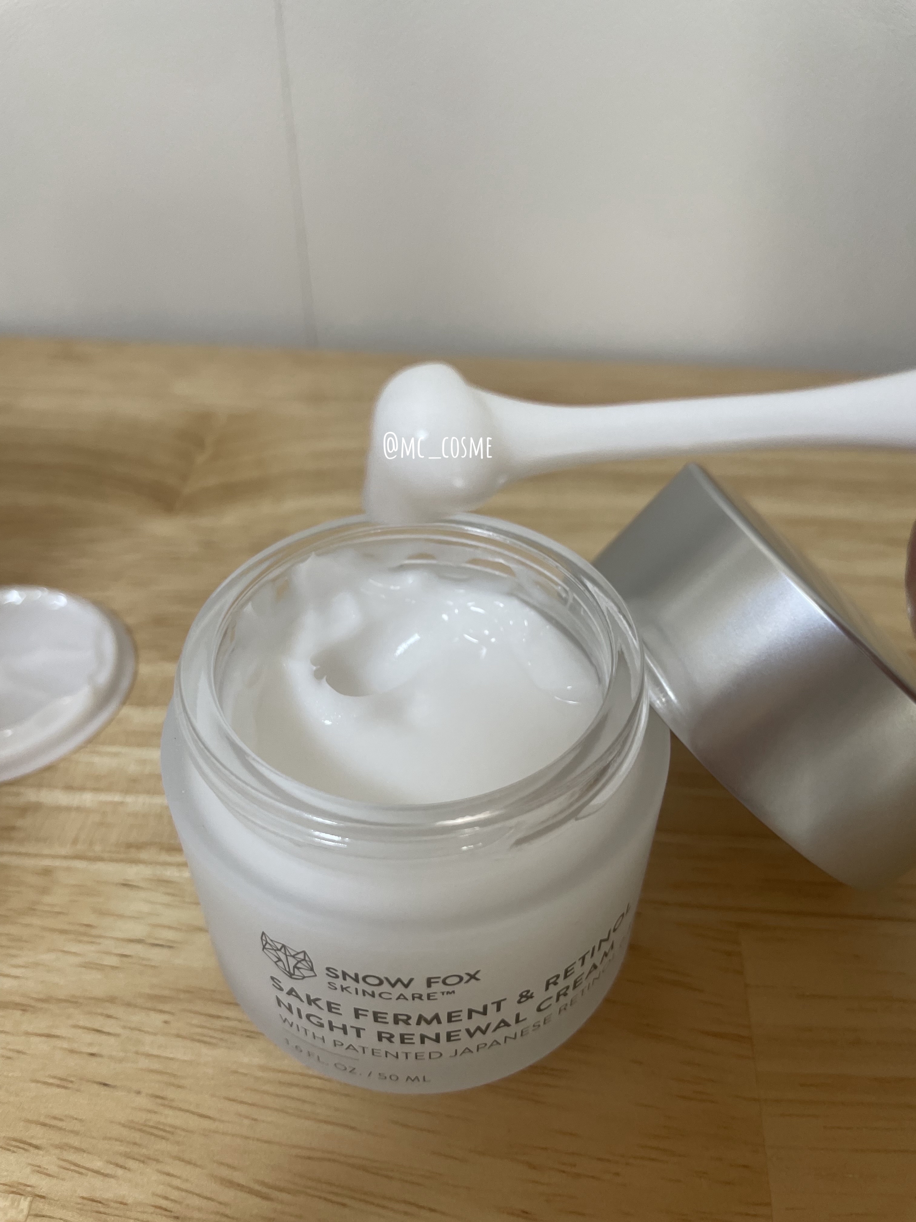 SAKE ナイトクリーム/SNOW FOX SKINCARE/フェイスクリームを使ったクチコミ（2枚目）