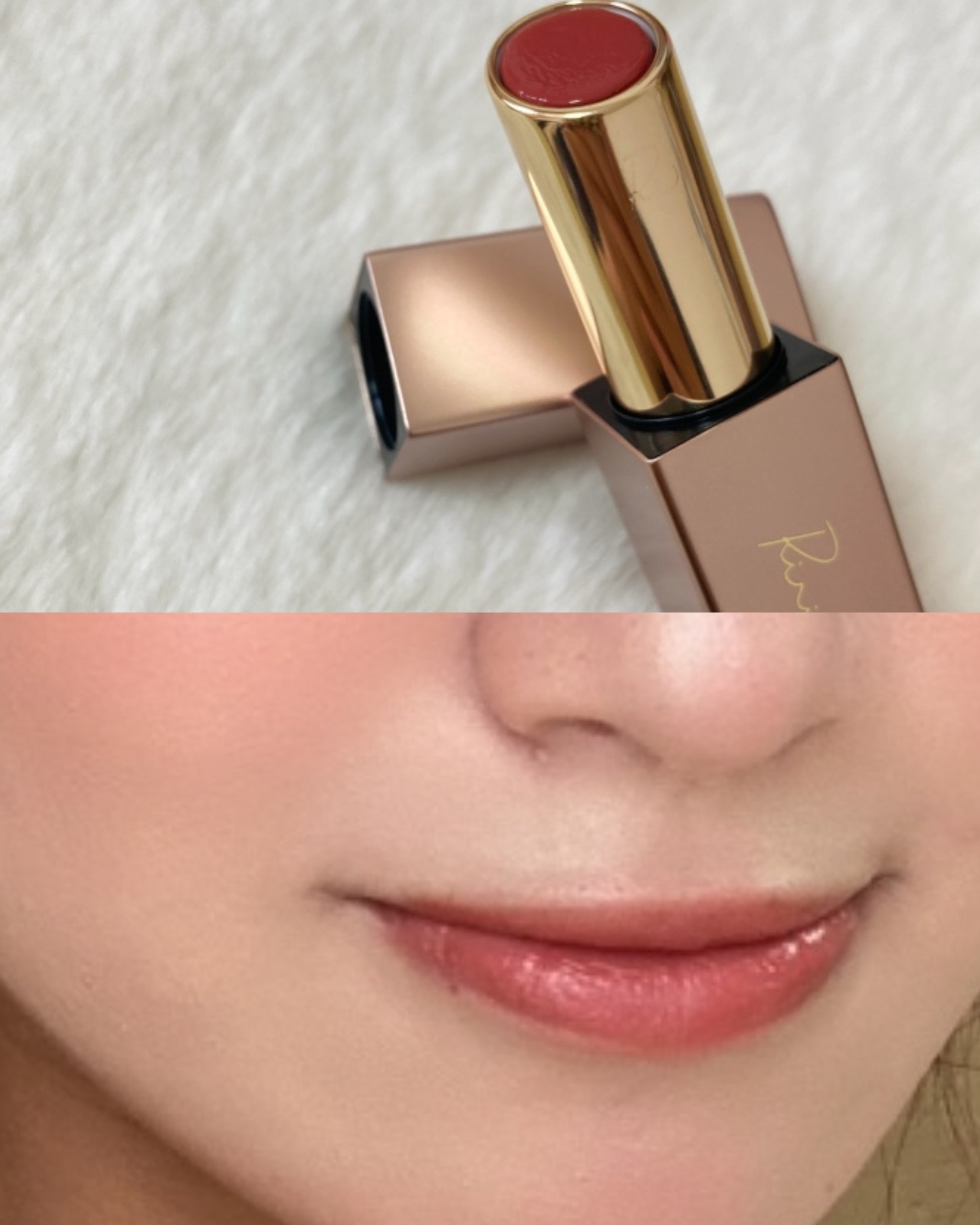 リリミュウ バタールージュ/Ririmew/口紅を使ったクチコミ（3枚目）