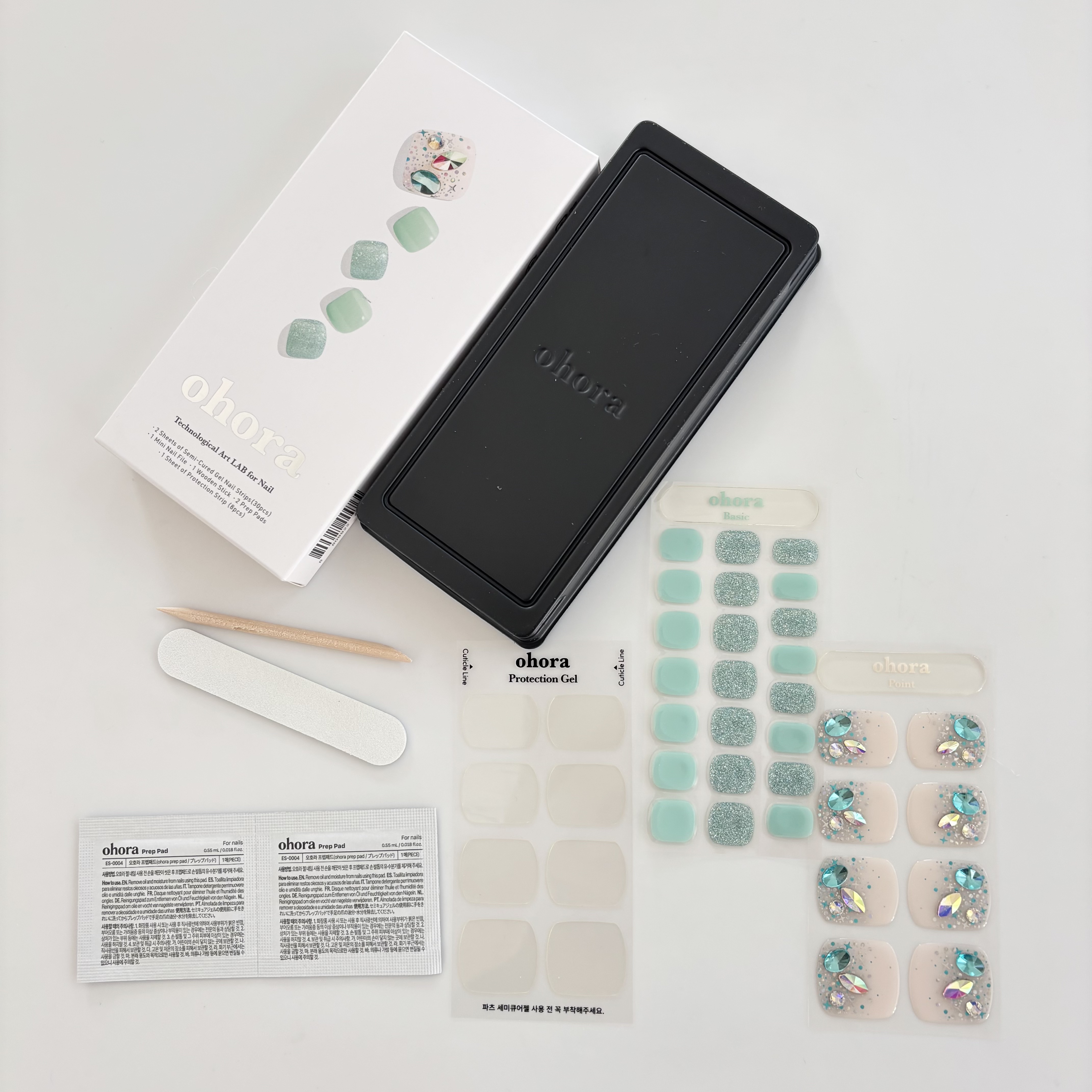 セミキュアジェルネイル(ペディキュア) PP-016 P Azure (1周年記念コレクション)/ohora/ネイルシールを使ったクチコミ（2枚目）