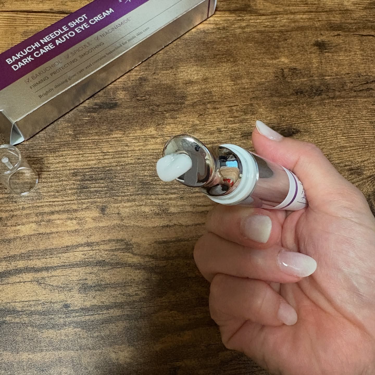 BAKUCHI NEEDLE SHOT DARK CARE AUTO EYE CREAM/LIALUSTER/アイケア・アイクリームを使ったクチコミ（3枚目）