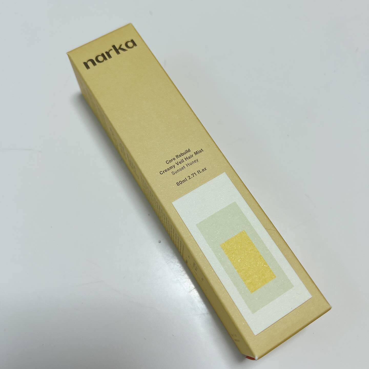 クリーミーベールヘアミスト サンセットハニー/narka/ヘアミストを使ったクチコミ（3枚目）