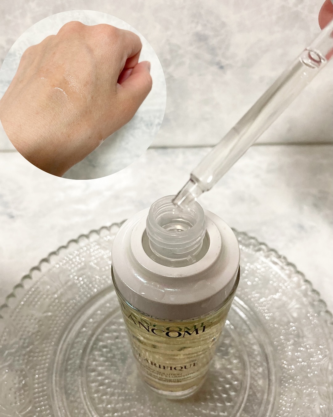 LANCOME クラリフィック ブライトニング セラムのクチコミ「お肌のくすみがここ最近
酷い気が・・・😱

以前使ってよかったランコムのセラムを
久しぶりに使.....」（3枚目）