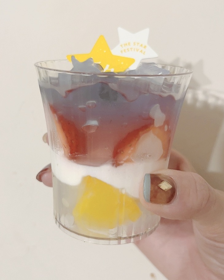 七夕 星空のゼリー/シャトレーゼ/その他食品を使ったクチコミ（2枚目）