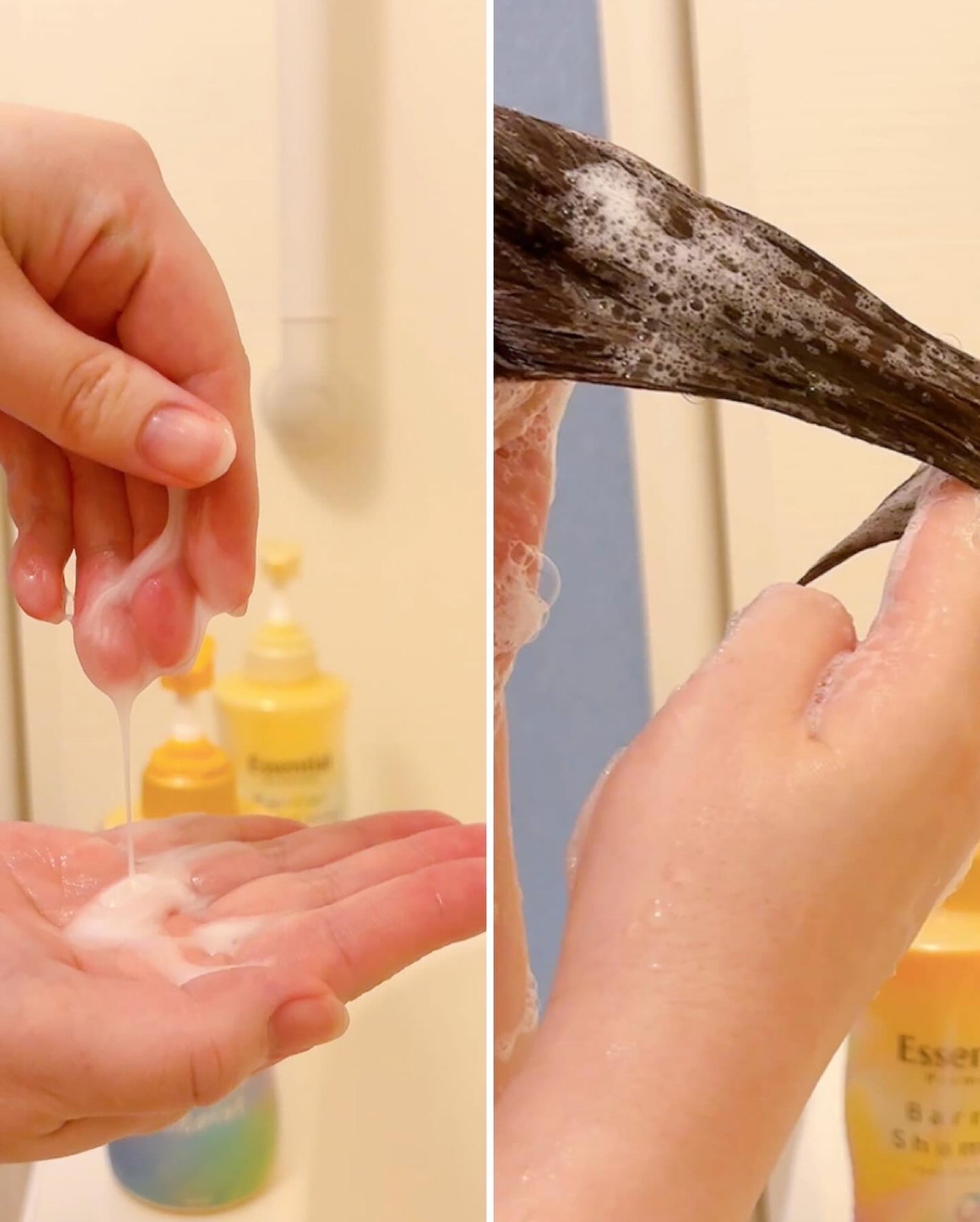 エッセンシャルプレミアム バリアシャンプー・コンディショナー スパークルモイスト/エッセンシャル/市販シャンプーを使ったクチコミ(3枚目)