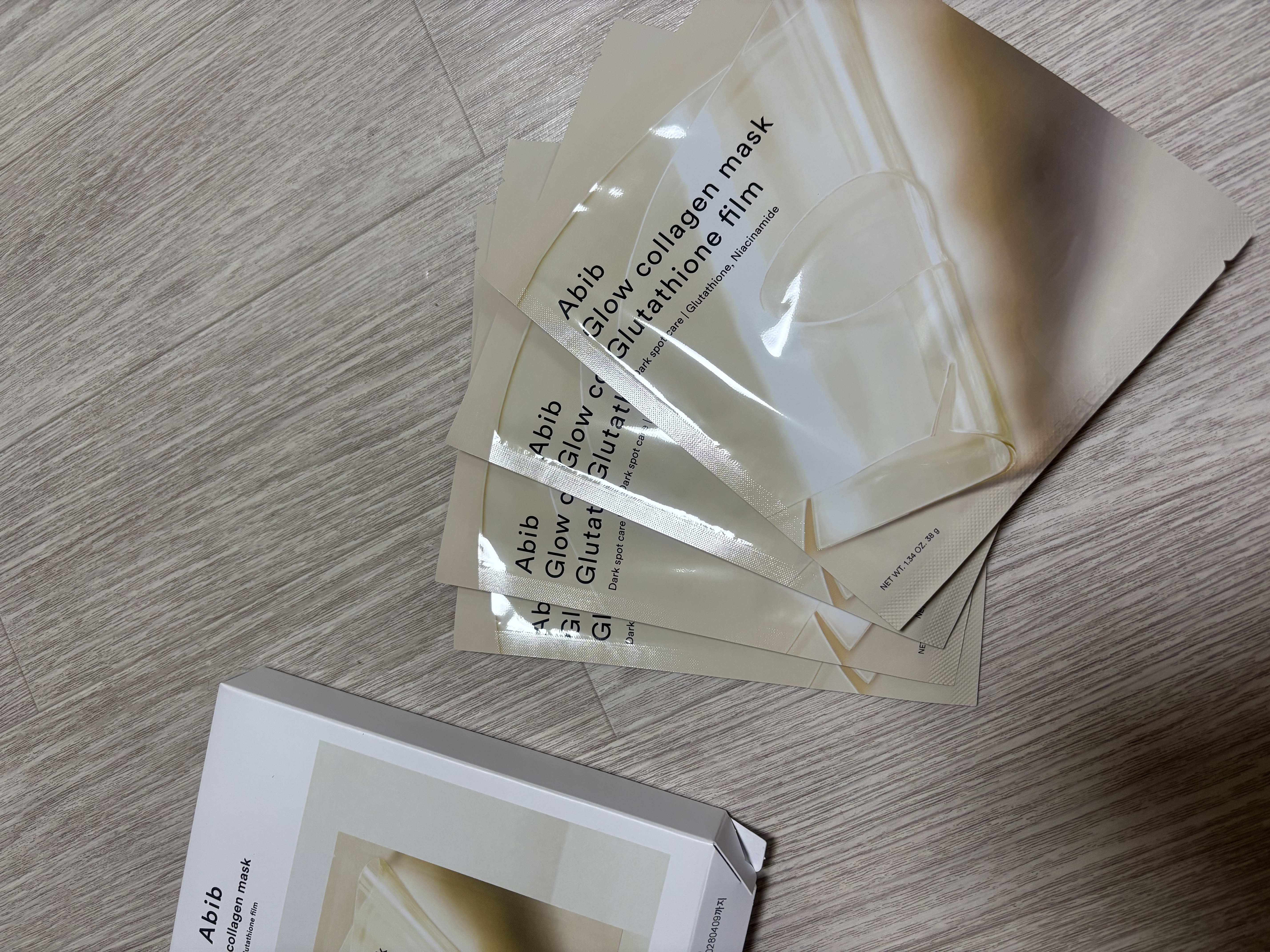 グルタチオンフィルムコラーゲンマスク/Abib /シートマスク・パックを使ったクチコミ（3枚目）