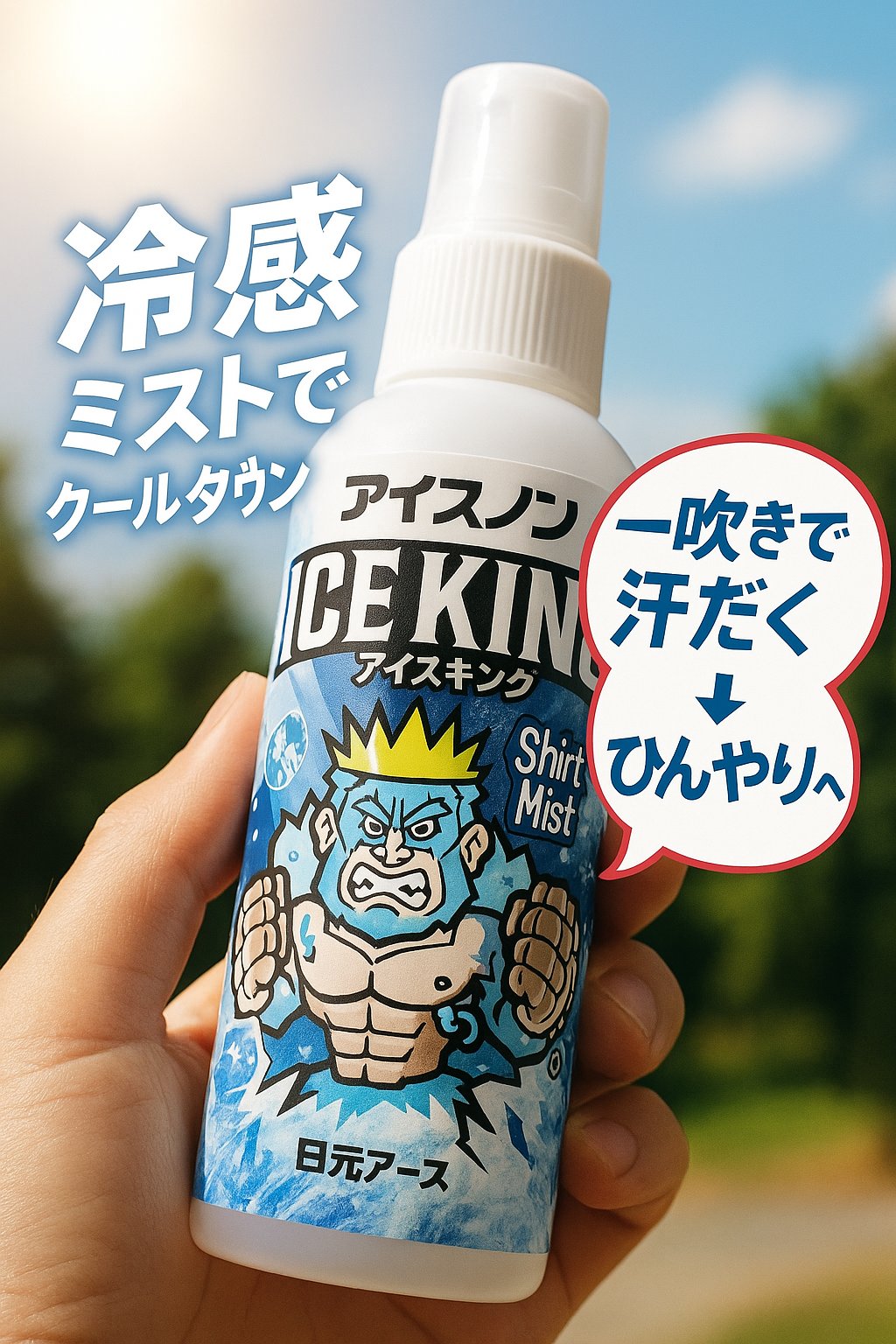 ひんやりシャツシャワー　シャツ ミスト　アイスキング　クールミスト 冷感スプレー Amazon.co.jp: アイスノン シャツミスト ICE KING つめかえ用