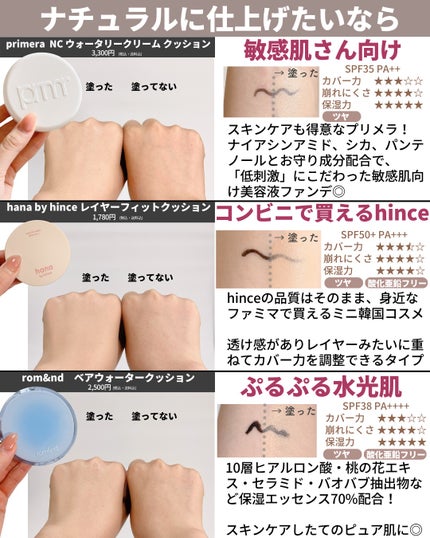 ひかる|肌悩み・成分・効果重視のスキンケア🌷 on LIPS 「ファンデーション総まとめ🤍/プチプラな韓国コスメを中心に部門別..」(7枚目)