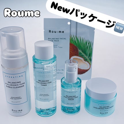 バランシングヒアルロニックピュアバブルクレンザー/Roume/泡洗顔を使ったクチコミ(1枚目)