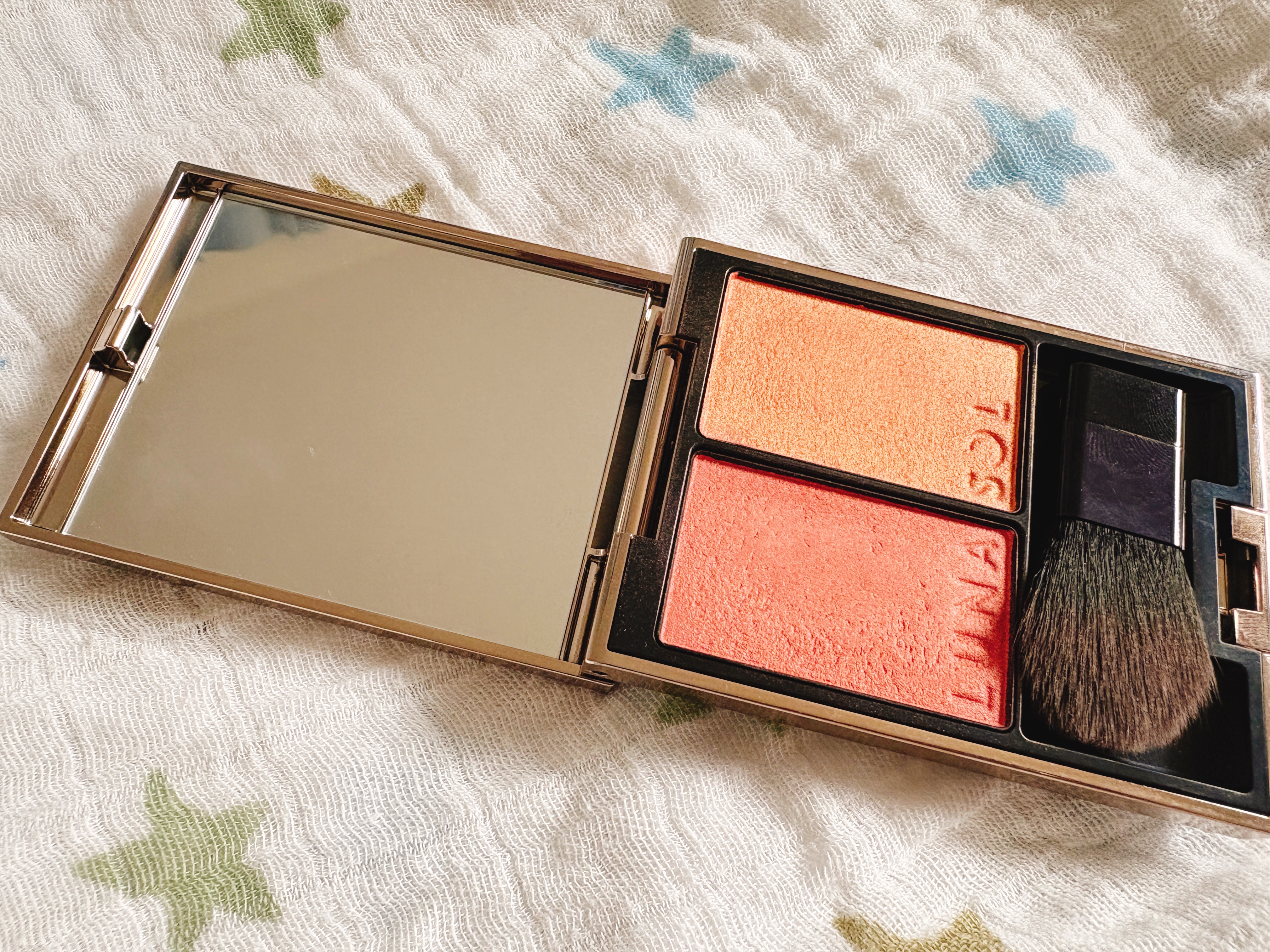 カラーリンググレイズ/LUNASOL/パウダーチークを使ったクチコミ（1枚目）