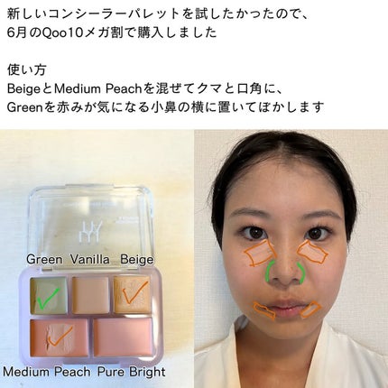 コンシールブレンダーパレット/LUNA/パレットコンシーラーを使ったクチコミ(2枚目)