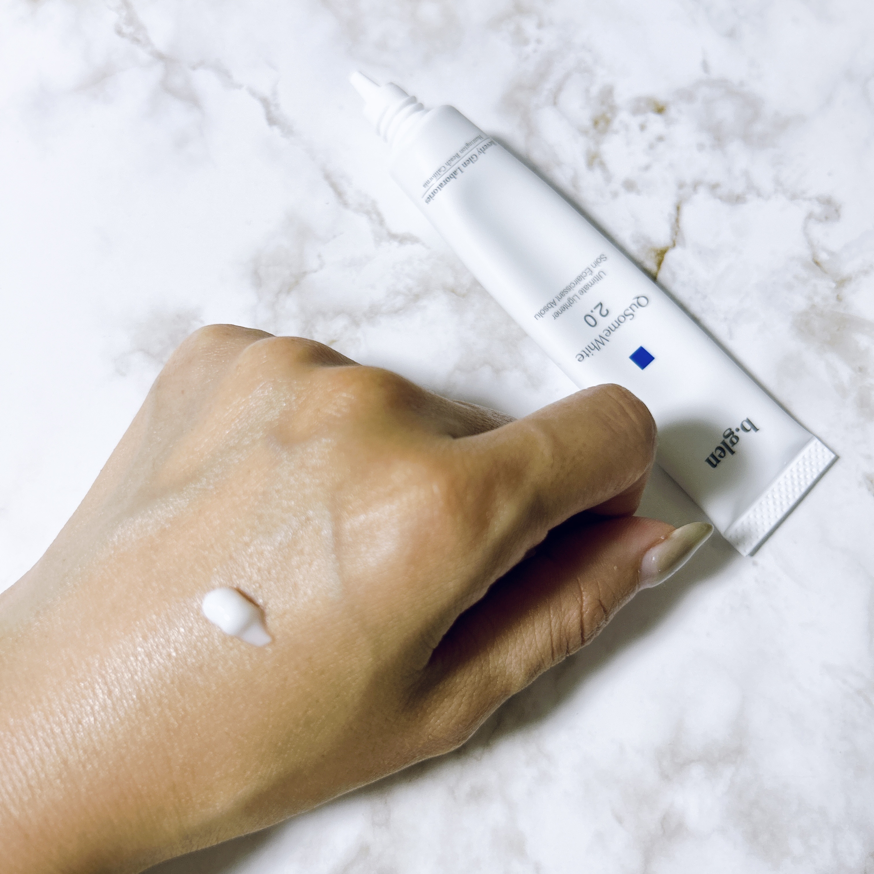 QuSomeホワイト2.0/b.glen/美容液を使ったクチコミ（3枚目）