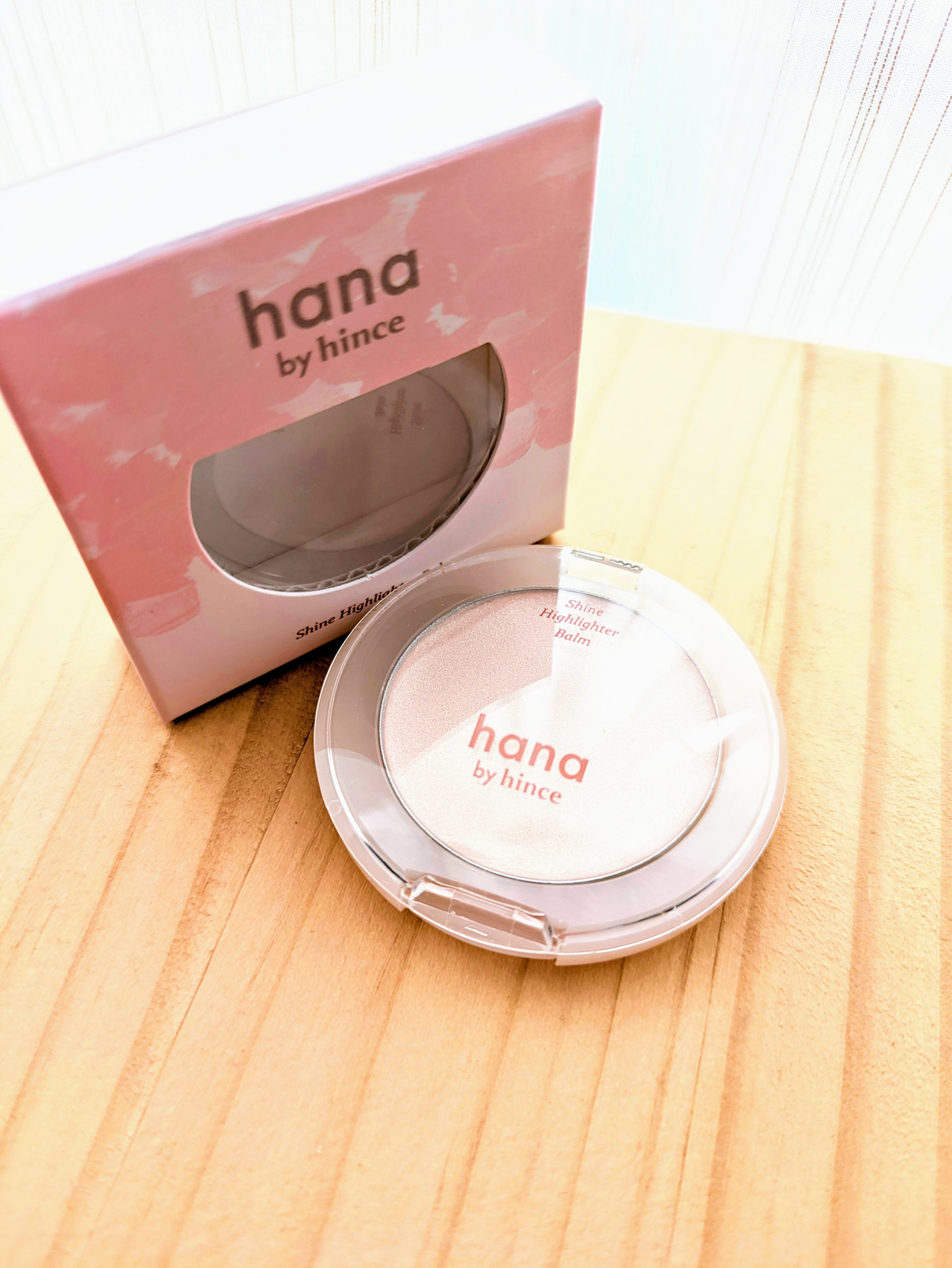 シャインハイライターバーム 01 シャンパン/hana by hince/クリームハイライトを使ったクチコミ（2枚目）