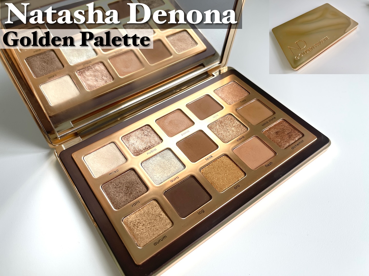 Golden Eyeshadow Palette/Natasha Denona/アイシャドウパレットを使ったクチコミ（1枚目）