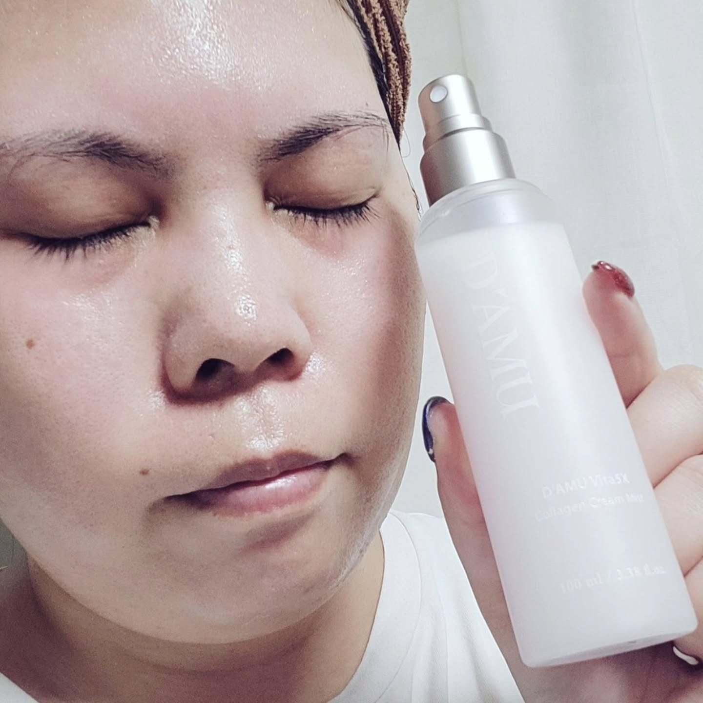 ビタ5X コラーゲン クリーム ミスト/D'amu/ミスト状化粧水を使ったクチコミ（3枚目）