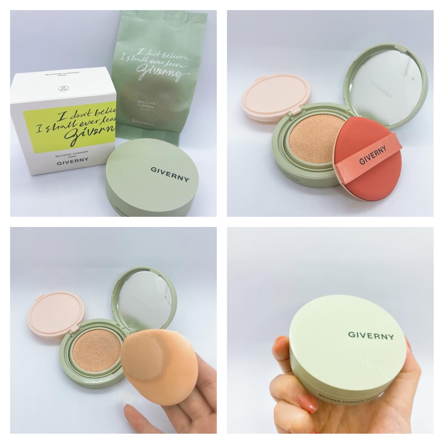 ジヴェルニー 密着カバークッション/GIVERNY/クッションファンデーションを使ったクチコミ（2枚目）