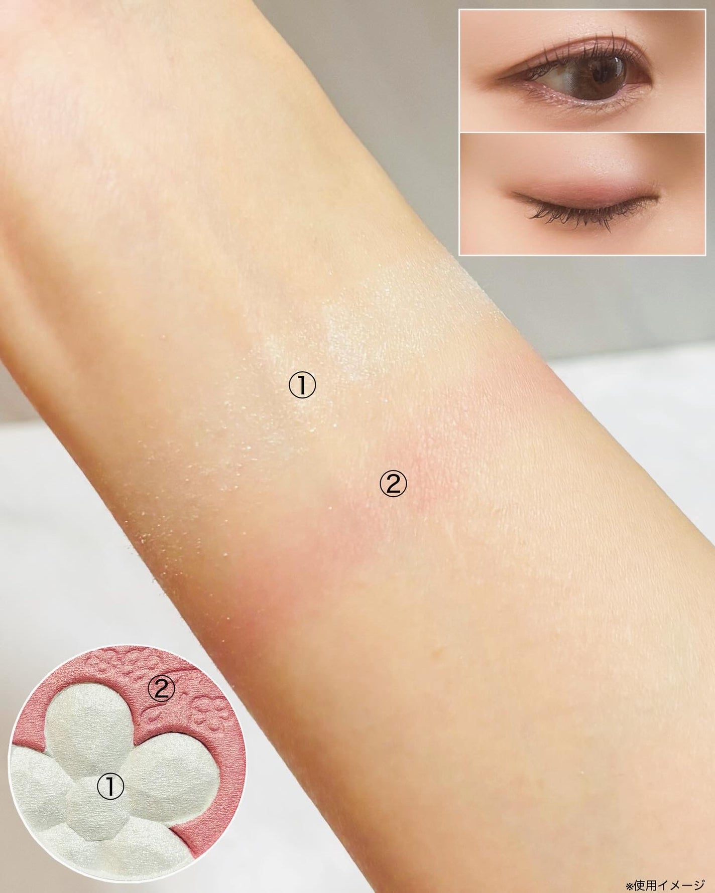 ジルスチュアート クリスタルブルーム ペタルクチュールアイズ デュオ/JILL STUART/アイシャドウパレットを使ったクチコミ(4枚目)