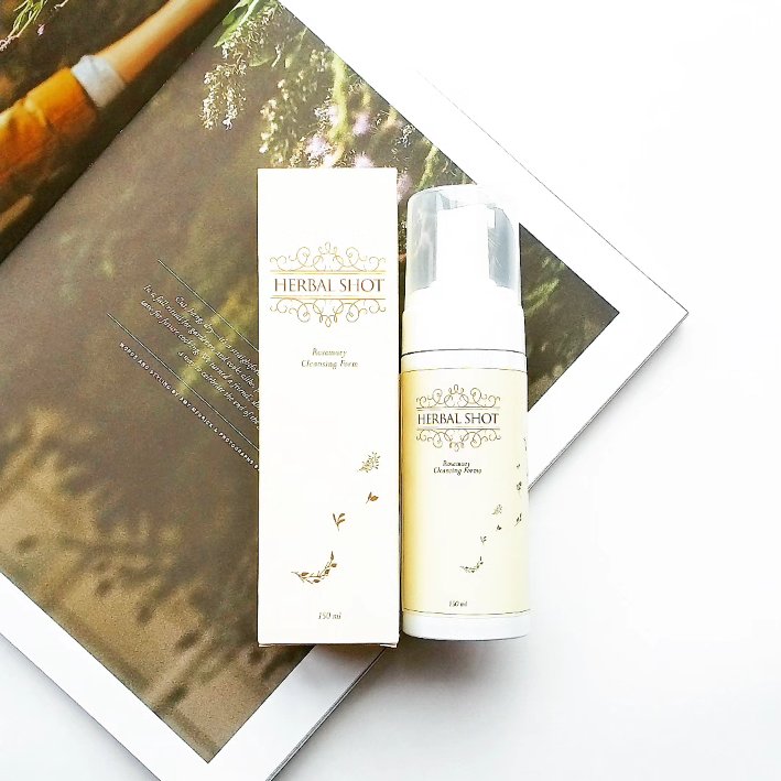 ふわふわ泡クレンジング（ローズマリー）/Herbal Shot/洗顔フォームを使ったクチコミ（1枚目）