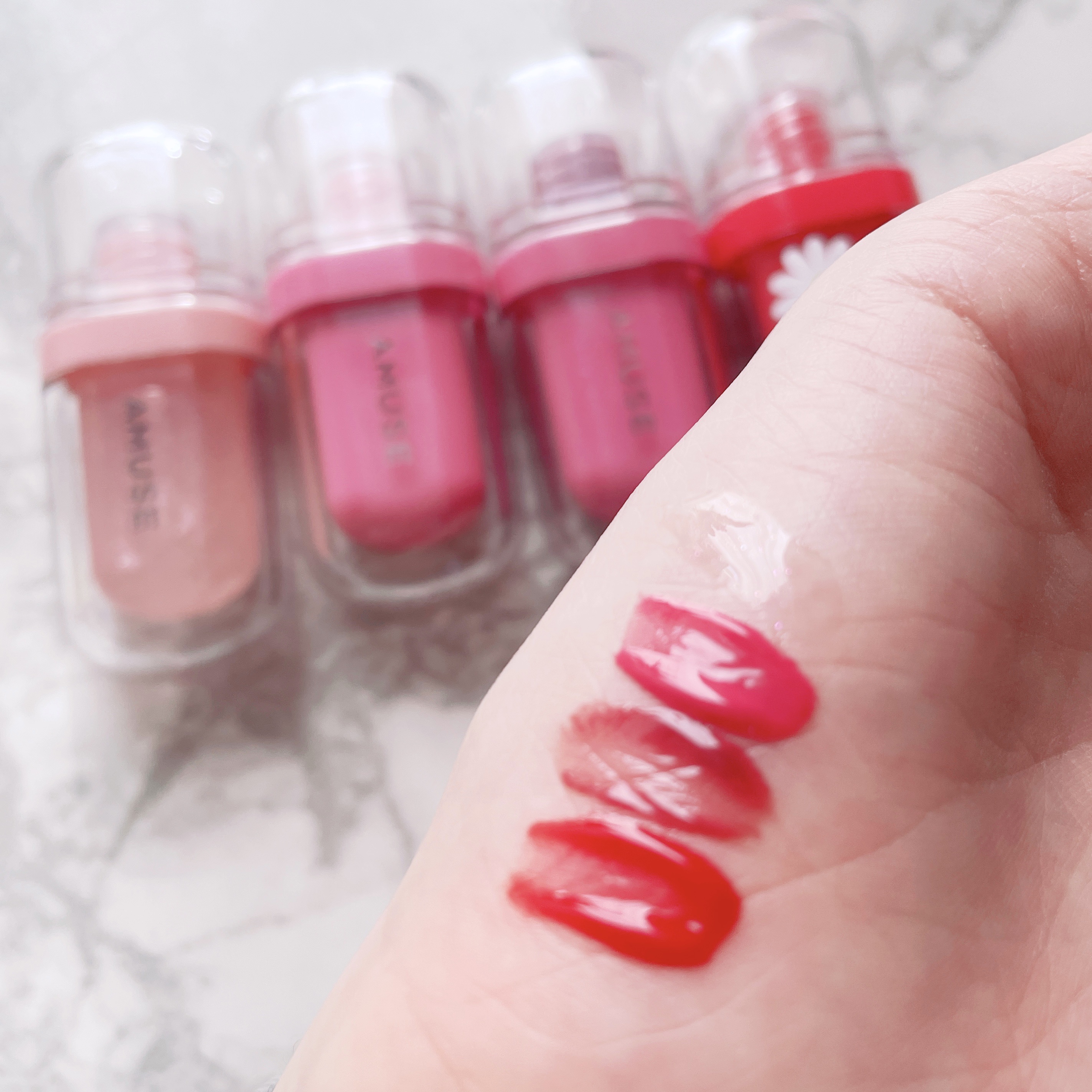 ジェルフィットティント/AMUSE/リップティントを使ったクチコミ（2枚目）