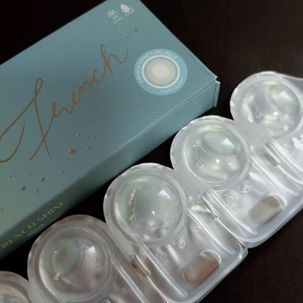 FrenchShine1day aqua/OLENS/ワンデー(1DAY)カラコンの画像