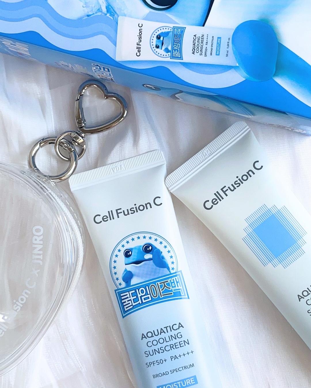 Cell Fusion C(セルフュージョンシー) アクアティカクーリングサンスクリーンのクチコミ「.
. 
＼メガ割購入品／

Cell Fusion Cのひんやり日焼け止め🥶🫧

これめっち.....」（1枚目）