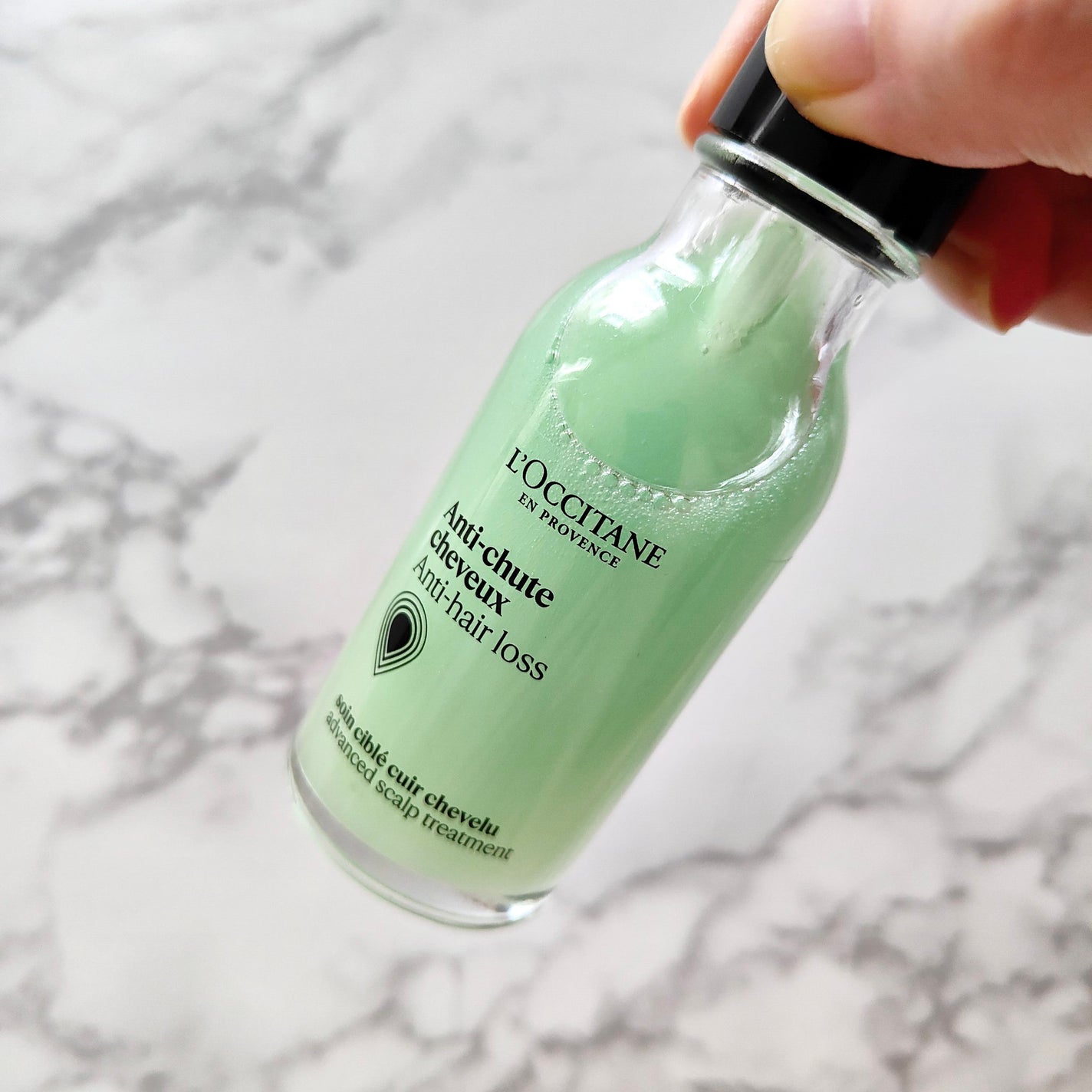 薬用 メディカル アンチヘアロスセラム/L'OCCITANE/頭皮ローションを使ったクチコミ(2枚目)