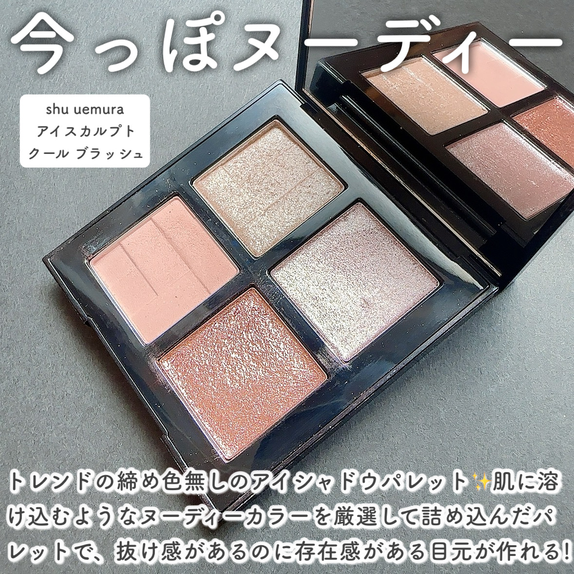 アイスカルプト/shu uemura/アイシャドウパレットを使ったクチコミ（2枚目）