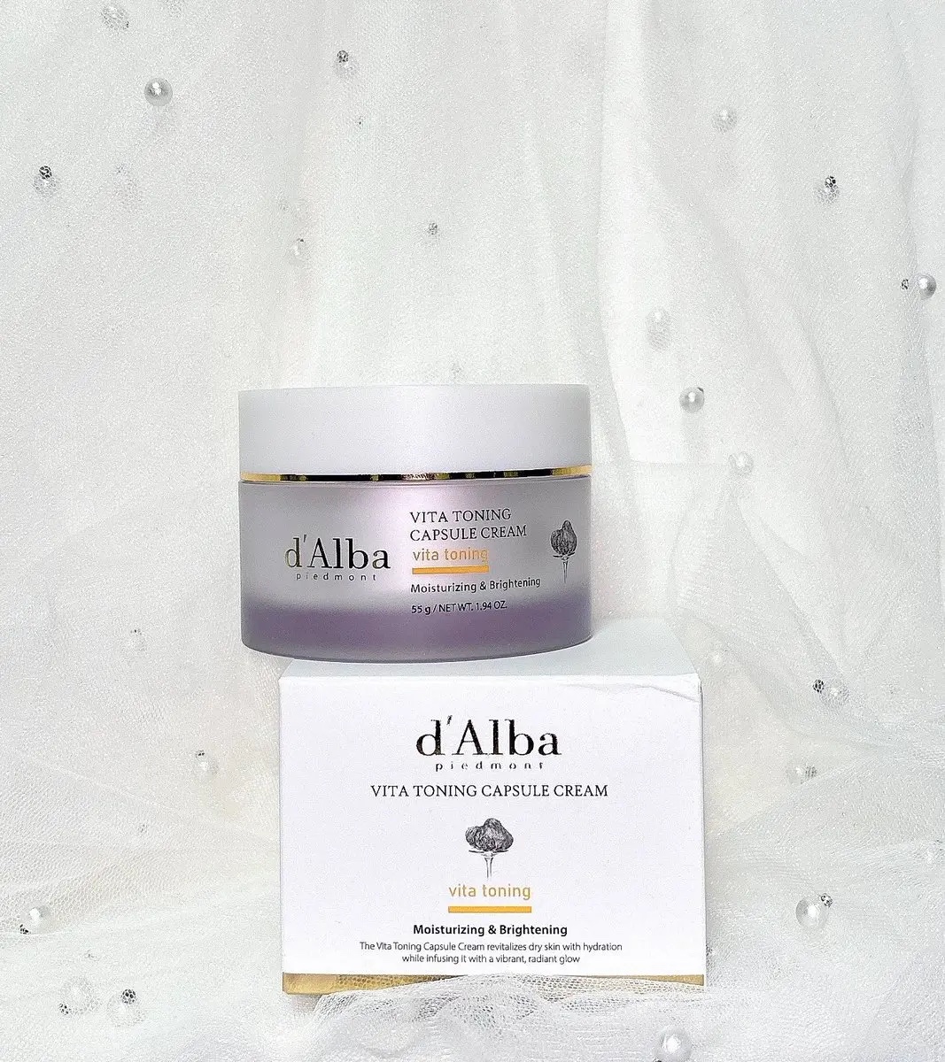 ビタトーニングカプセルクリーム/ダルバ/フェイスクリームを使ったクチコミ（1枚目）