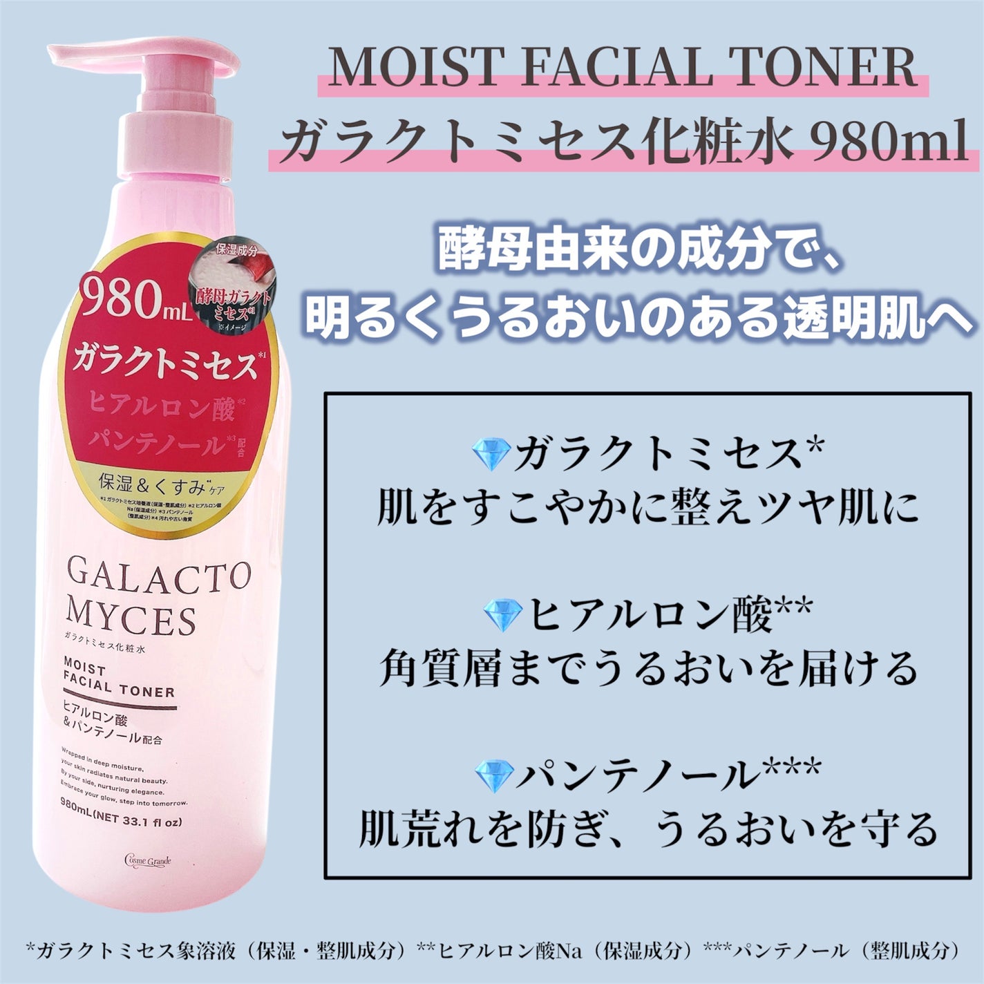 ガラクトミセス化粧水/コスメグランデ/化粧水を使ったクチコミ(2枚目)