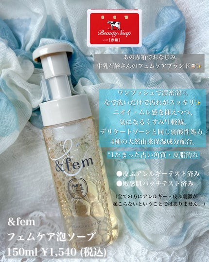 アンドフェム フェムケア泡ソープ/&fem/デリケートゾーンケアを使ったクチコミ(2枚目)