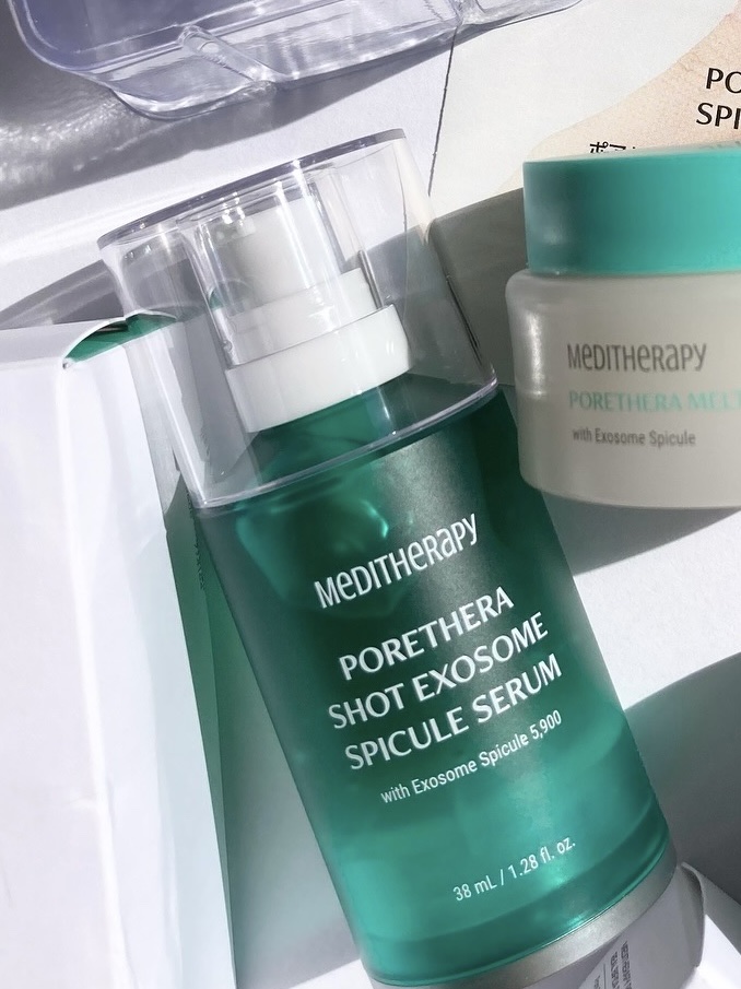 ポアセラショットエクソソームスピキュールセラム＆ ミニマイザー美顔/MEDITHERAPY/美容液を使ったクチコミ（1枚目）