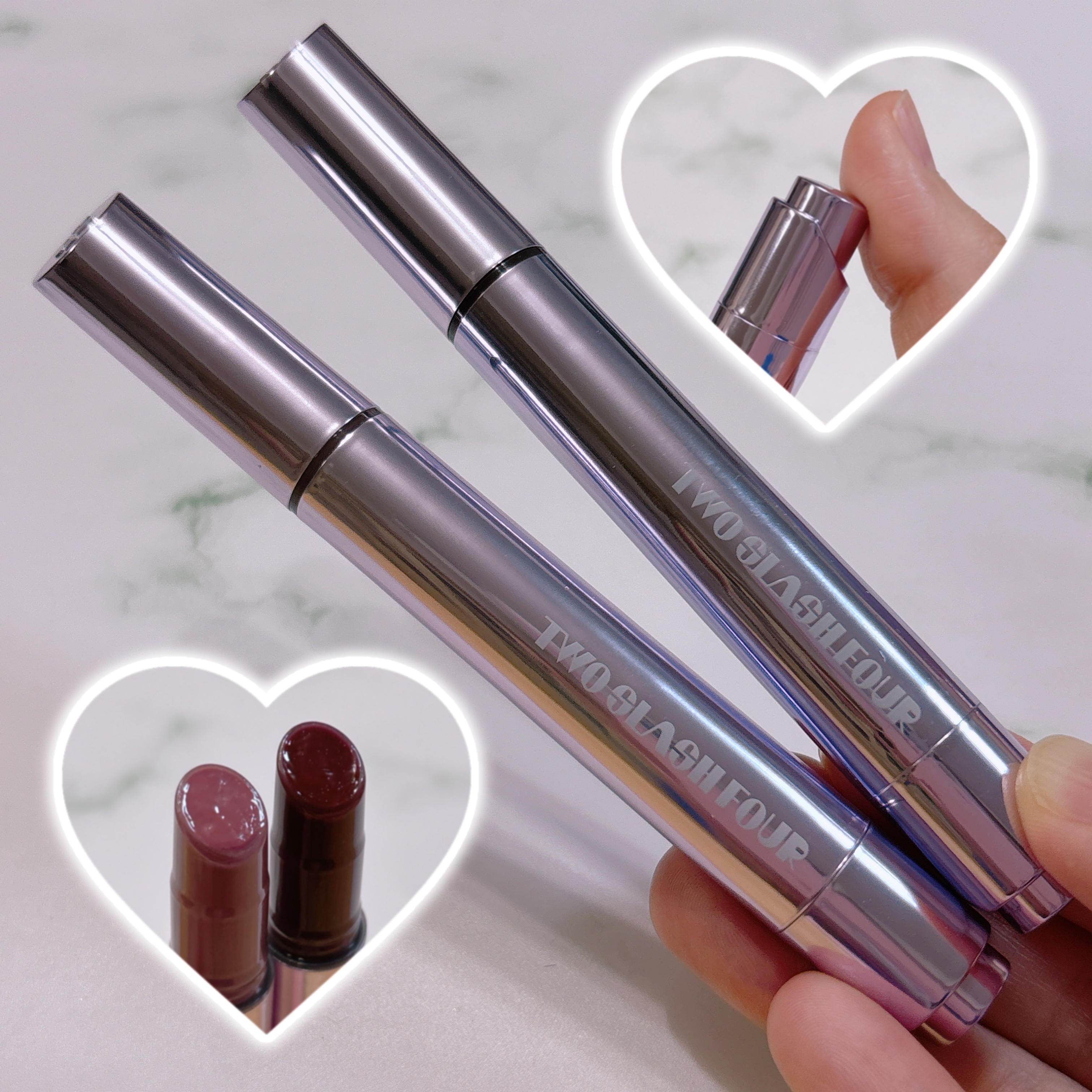 グレイズリップチェンジャー/TWO SLASH FOUR/口紅を使ったクチコミ（2枚目）