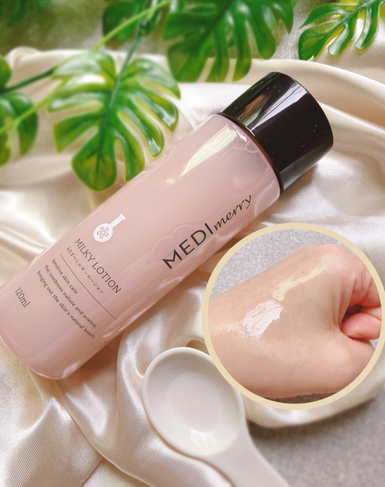 メディメリー　もちすべミルキーローション/MEDIMERRY/化粧水を使ったクチコミ（3枚目）