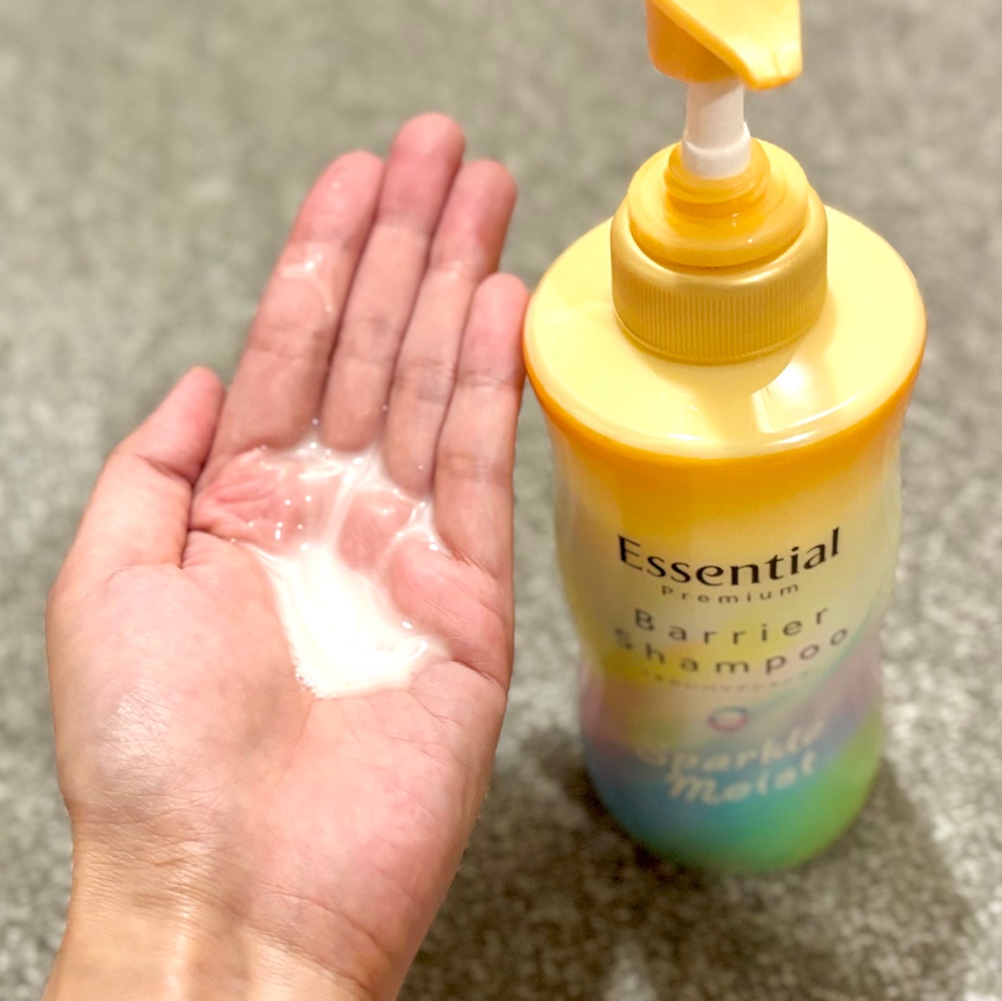 エッセンシャルプレミアム バリアシャンプー・コンディショナー スパークルモイスト/エッセンシャル/市販シャンプーを使ったクチコミ(3枚目)