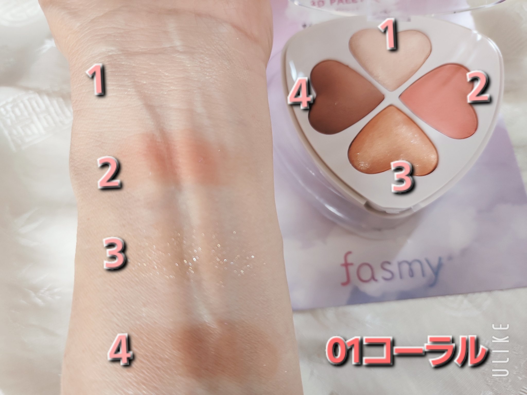 3Dアイパレット/fasmy/アイシャドウパレットを使ったクチコミ（2枚目）