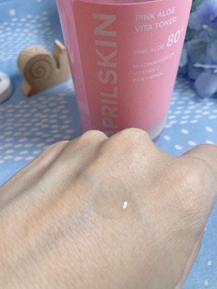 ピンクアロエビタトナー/APRILSKIN/化粧水を使ったクチコミ(3枚目)
