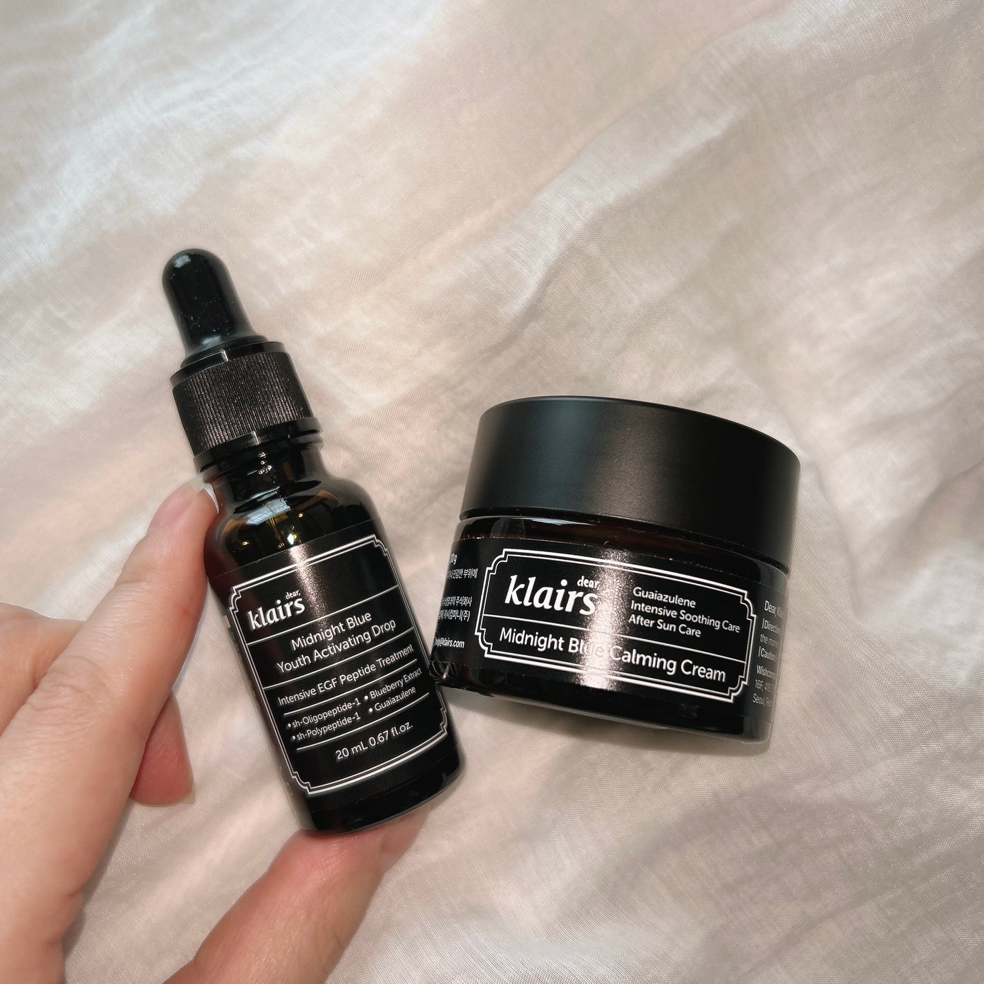 ミッドナイトブルーカーミングクリーム/Klairs/フェイスクリームを使ったクチコミ(9枚目)