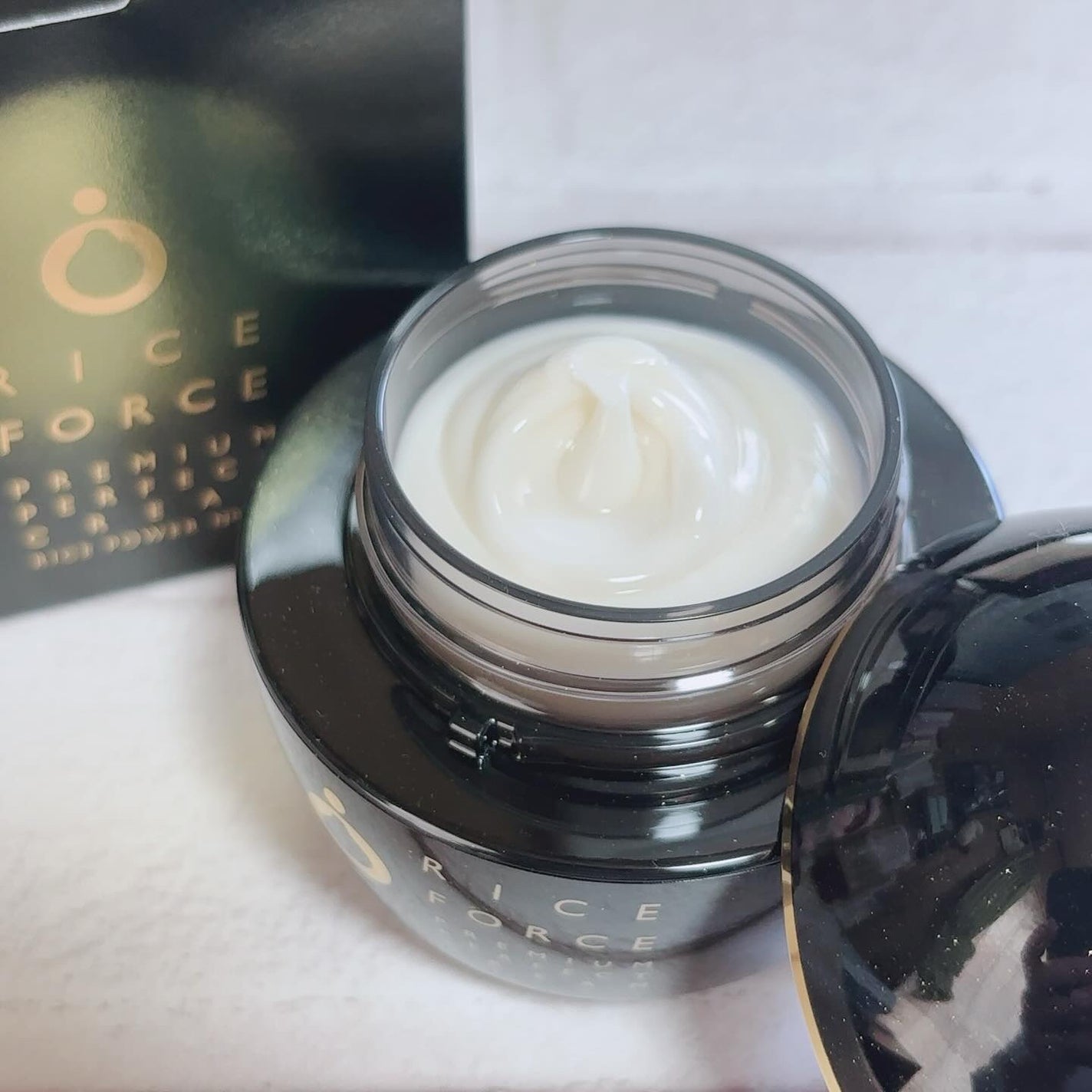 プレミアムパーフェクトクリーム/ライスフォース/フェイスクリームを使ったクチコミ(2枚目)