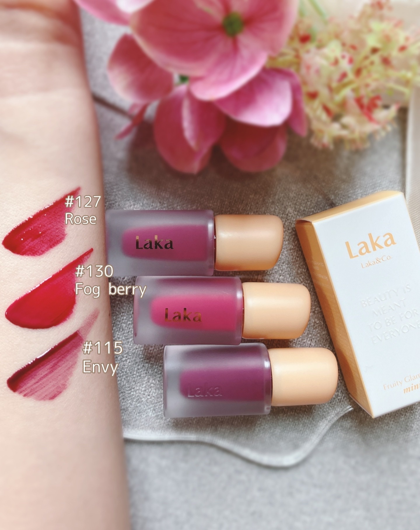 フルーティーグラムティント/Laka/リップティントを使ったクチコミ（3枚目）